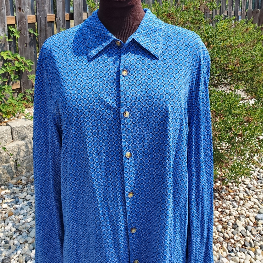 MICHAEL KORS MENS BUTTON DOWN SIZE XL - Picture 2 of 10